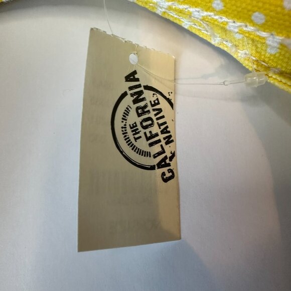 Vintage New Kirra White Canvas Bag with Green Stripes Yellow Trim Purse Beach - Picture 12 of 12